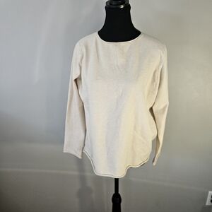Oak and Fort long sleeve beige 90s Y2K cottage core western peasant style shirt